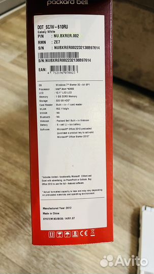 Нетбук packard bell ze7