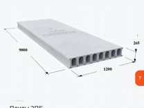 Плиты пустотные 9м*1, 2 пб 90-12-12,5 с дисконтом