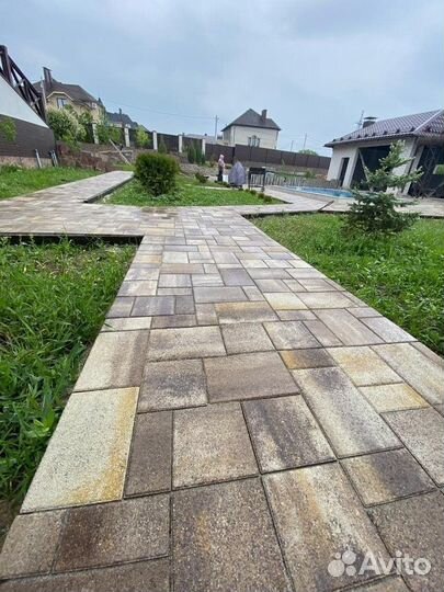 Тротуарная плитка брусчатка