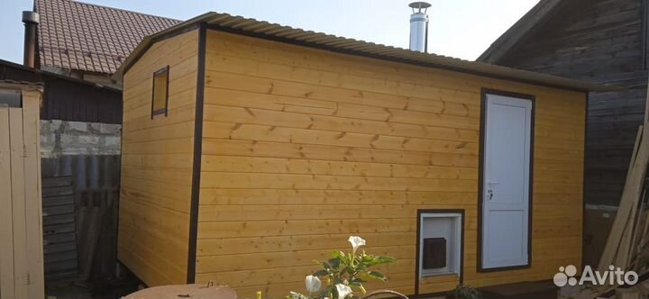 Баня под ключ каркасная 4м*2.2м 245т.р