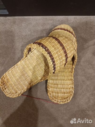 Сувенирные плетеные тапочки,Флажок СССР 7 ноября