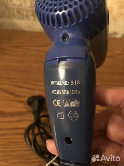 Фен складной Rowenta, 100w