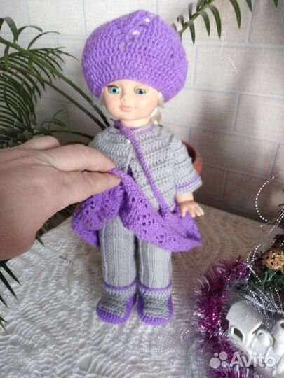 Вязание, одежда для куклы на заказ
