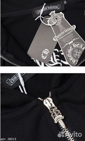 Худи Chrome Hearts Черное