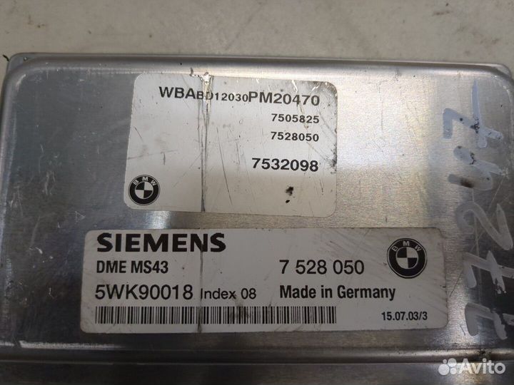 Блок управления двигателем BMW 3 E46, 2003