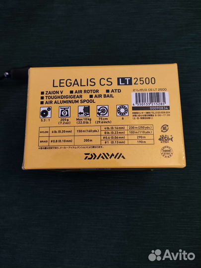 Катушка Daiwa legalis lt cs 2500