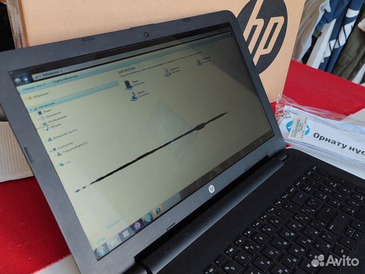 Ноутбук HP 15.6, 500gb комплект