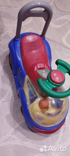 Детская синяя каталка Space Tolocar