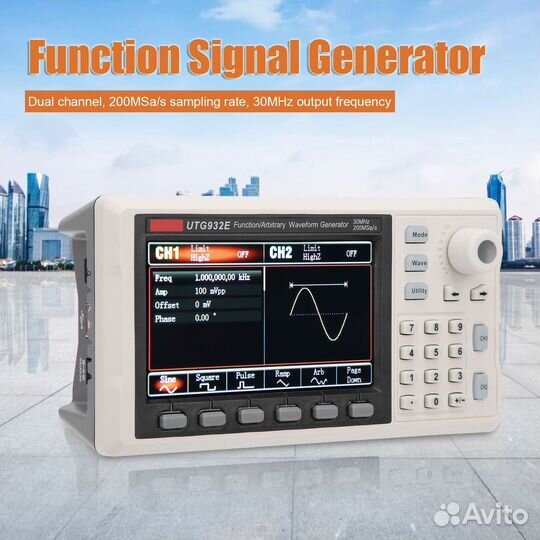 Генератор сигналов 2 канальный UNI-T UTG932E