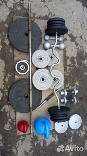 Гриф,блины,гантели,гири