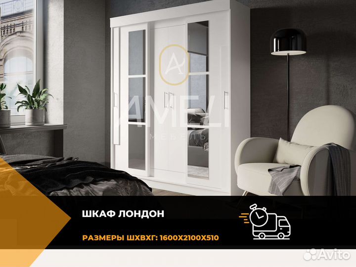 Шкаф купе с зеркалом в комнату