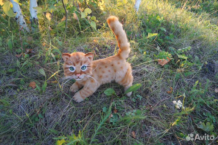 Котёнок (игрушка мягкая интерьерная реалистичная)