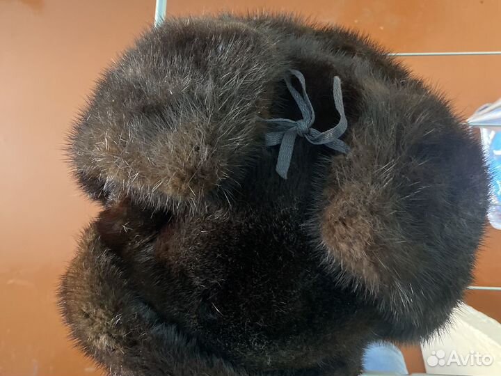 Норковая шапка мужская