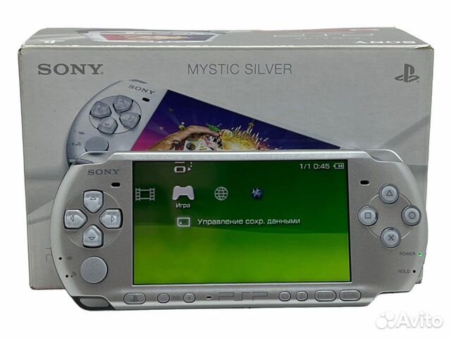 Игровая приставка Sony PSP-3008 Slim (Б/У, Silver