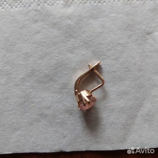 Золотые серьги с натуральными камнями