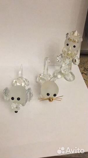 Фигурки хрусталь чехословакия