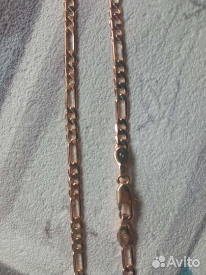 Цепочка 55см медсплав под золото