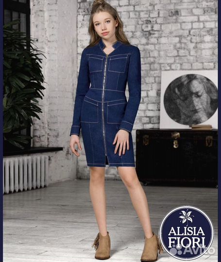 Платье denim для девочки