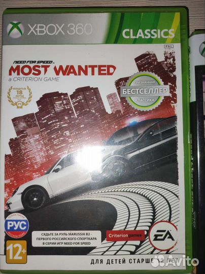 Игра для приставки xbox 360 NFS Most Wanted