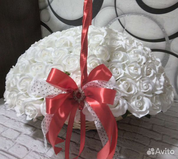 Букет из мыльных цветов,123 розы,букеты,цветы