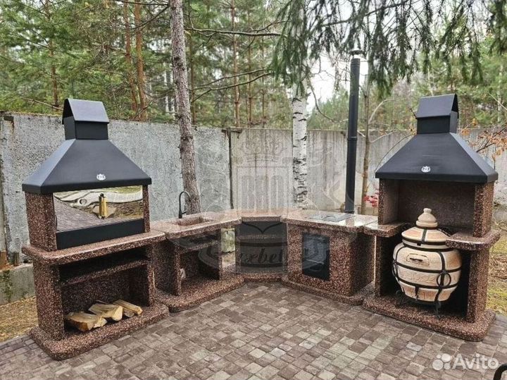 Модульные барбекю без грязи и стройки на участке