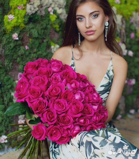 Букет из роз 29 шт пинк флойд