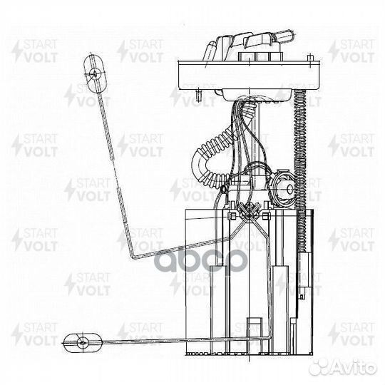 Бензонасос Ford Kuga (13) 1.6T SFM 1007 startvolt