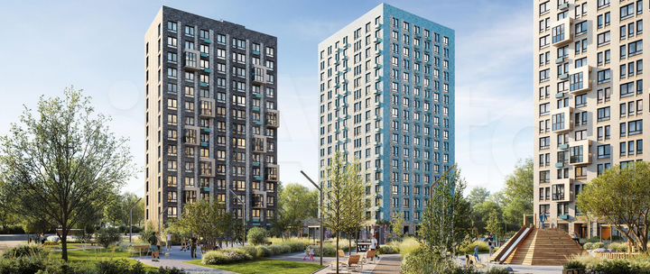 2-к. квартира, 34,4 м², 4/17 эт.