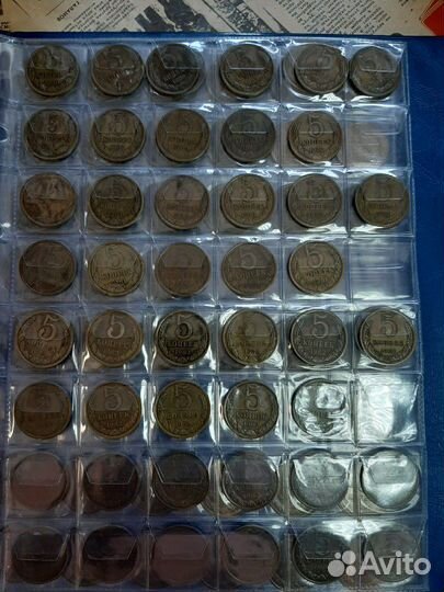 Монеты СССР с 1961 по 1991 погодовка все номиналы