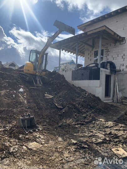 Ямобур Гидромолот Мини экскаватор JCB Миниэкскават