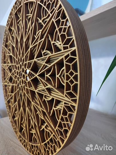 Деревянное панно - мандала