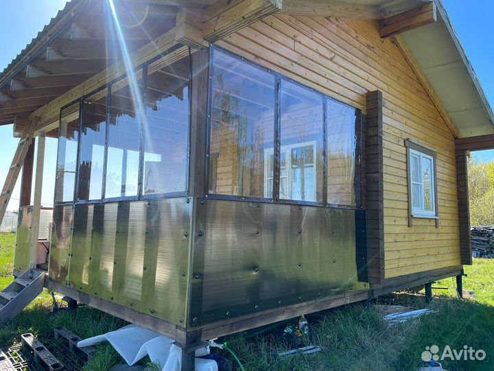 Мягкие окна из пвх пленки для дачи