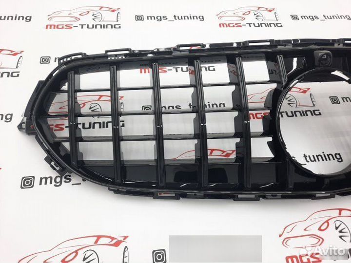 Решетка радиатора 213 рест. GT Black для не AMG