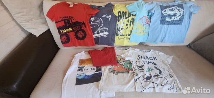 Футболки для мальчика 128 134 пакетом