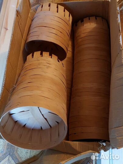 Корзинка из березового шпона круглая 197,5см