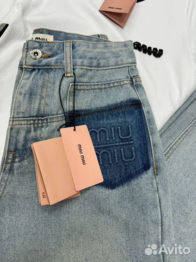 Джинсы miu miu
