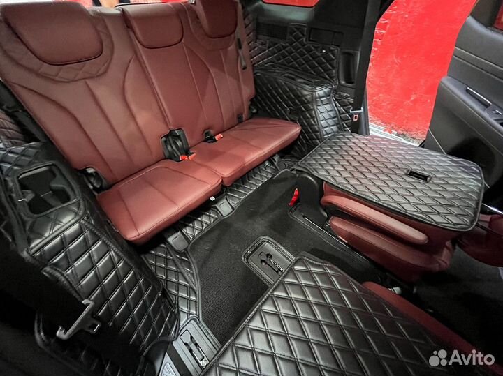 Кожаные 3D коврики в салон авто