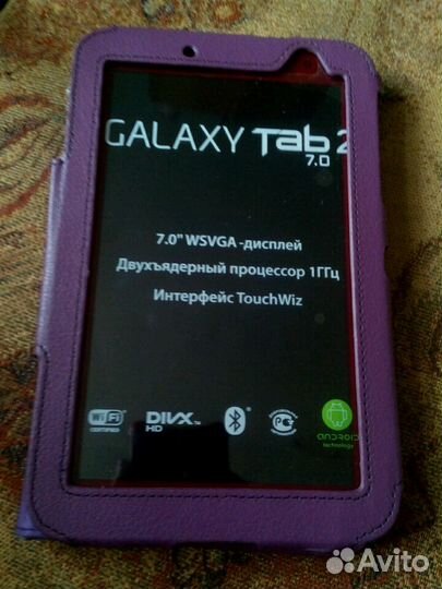 Планшет samsung Galaxy Tab 2 (красный