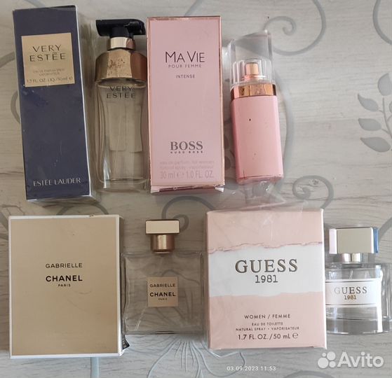 Флаконы от парфюма (оригиналы)