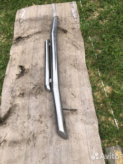 Защита заднего бампера Pajero 4