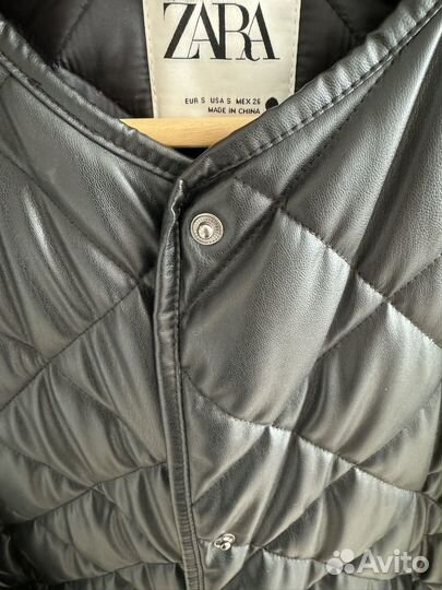 Пальто стеганное демисезонное zara