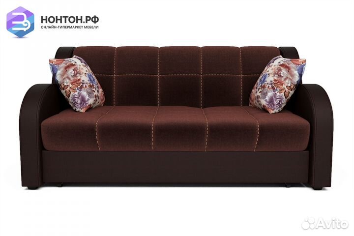 Диван аккордеон Барон темно-коричневый