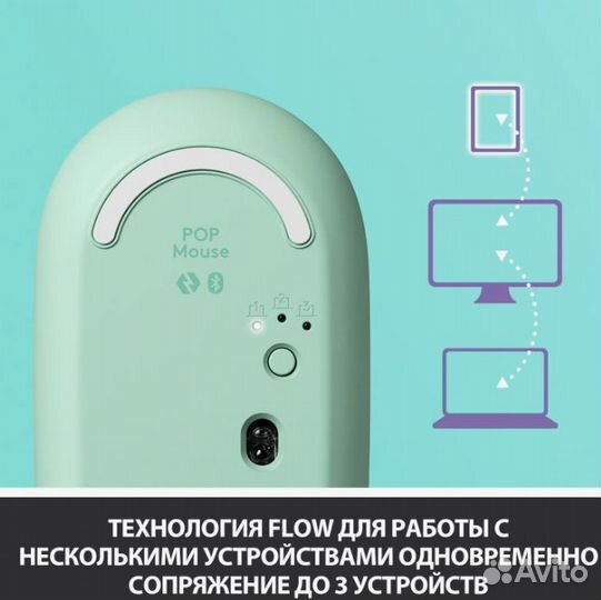 Компьютерная мышь logitech pop daydream фиолетовая