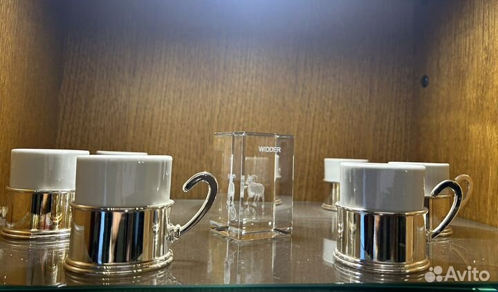 Сервиз кофейный под серебро