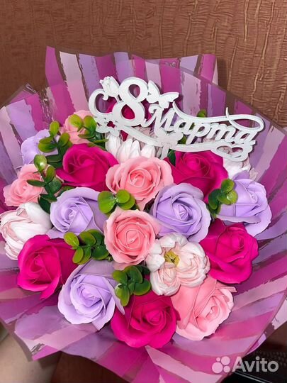 Букет цветов из мыла