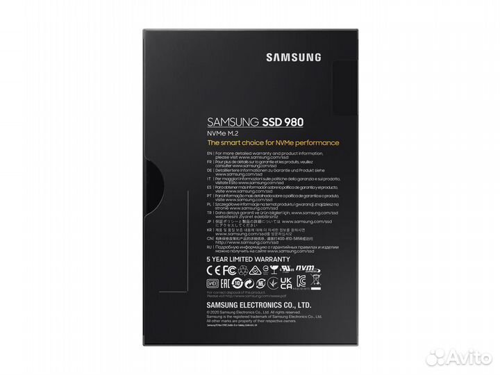 SSD Samsung 980 1TB M.2 MZ-v8v1t0bw