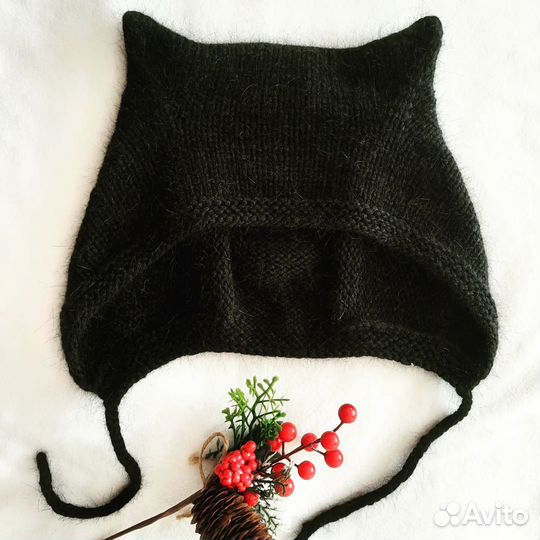 Шапка Чепчик вязаный женский