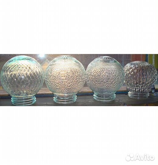 Советские плафоны из толстого стекла