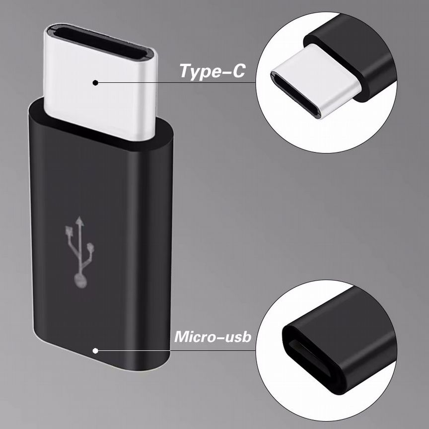 [C - MICRO] Новый Typeusb Переходник, Черный