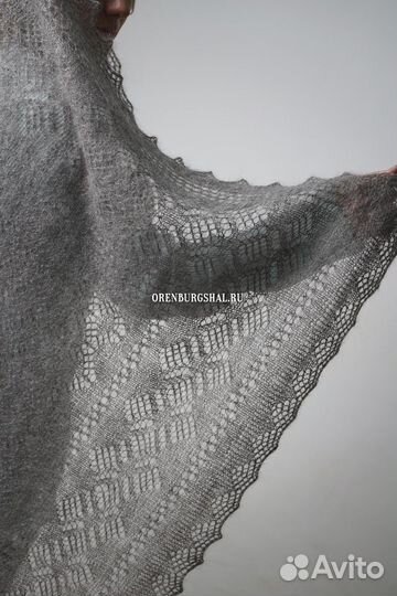 Пуховый палантин, платок, шаль ажурные